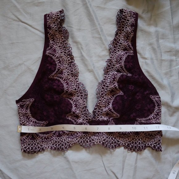 Victoria's Secret Lace Bralette Maroon Small - Picture 5 of 6